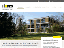 Tablet Screenshot of bds-universal-bau.de